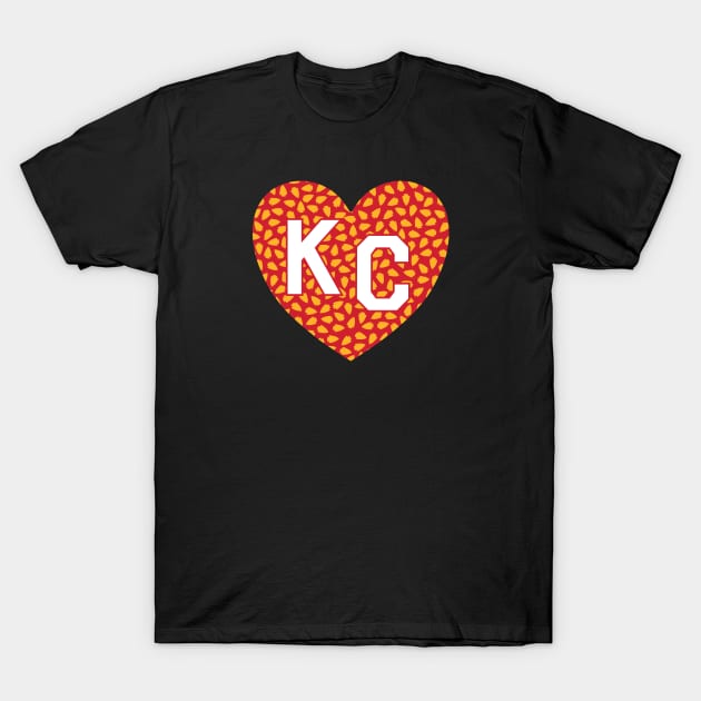 Arrowhead KC Heart T-Shirt by bellamuert3